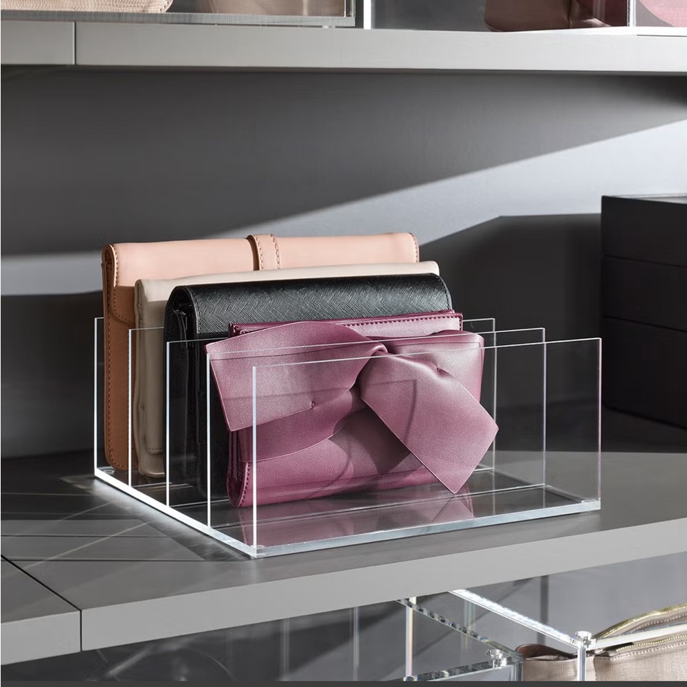 The Container Store Clear Acrylic Handbag Storage File - Picture 3 of 6